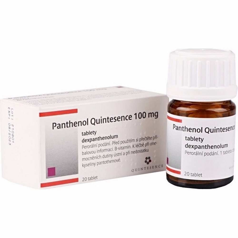 PANTHENOL Quintesence 100 mg 20 tablet