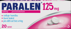 PARALEN pro děti 125mg, 20 tablet
