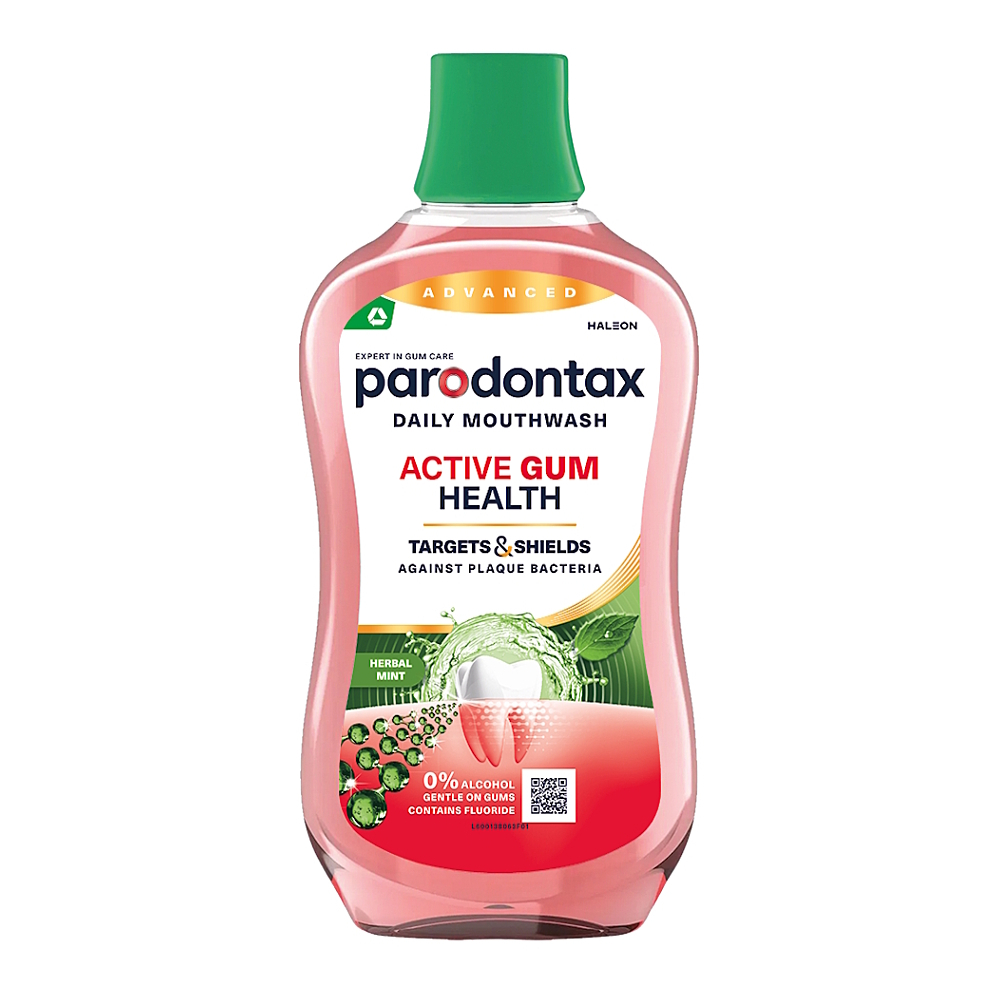 PARODONTAX Active gum herbal mint ústní voda 500 ml