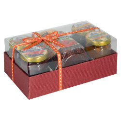 PEČENÝ ČAJ Dárková kazeta 1 x 275 ml a 4 x 60ml, poškozený obal