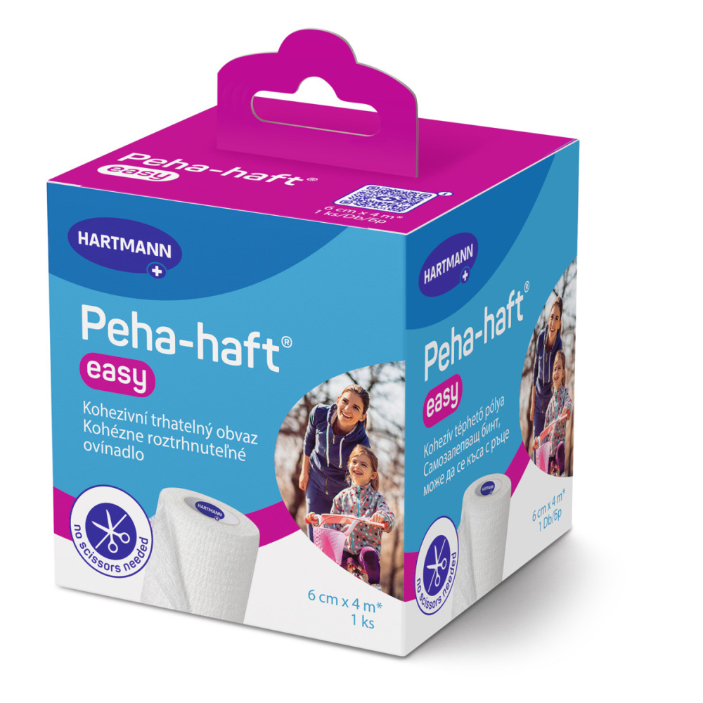 Peha Haft easy kohezivní trhatelné obinadlo 6 cm x 4 m 1 ks