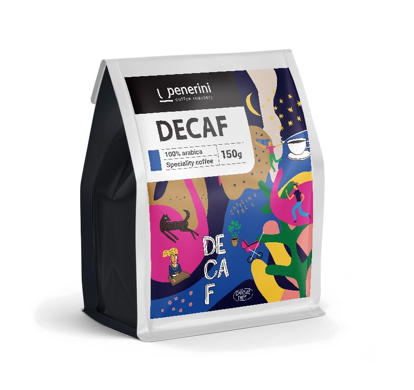 Penerini Zrnková bezkofeinová káva 100% arabika 150 g