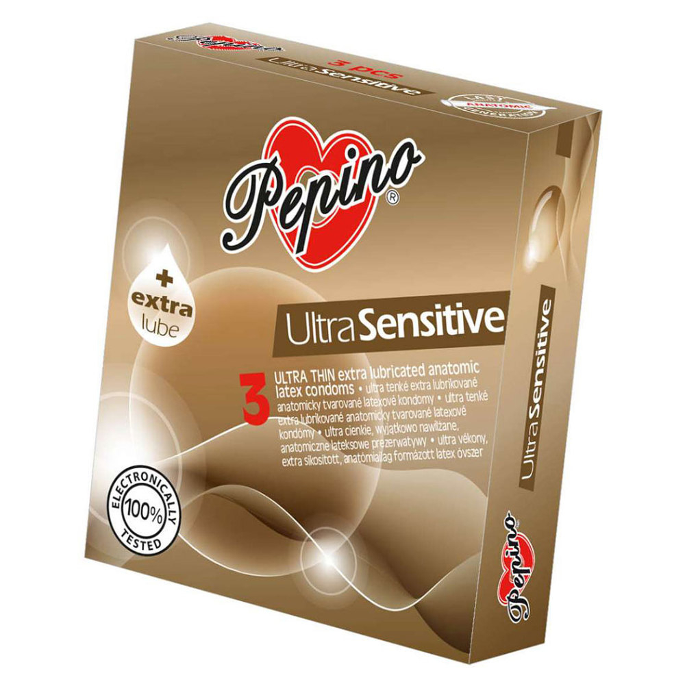 PEPINO Ultra Sensitiv Kondomy 3 kusy