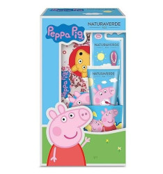 Peppa Pig Zubní kartáček s pastou dárkový set s kelímkem a taštičkou