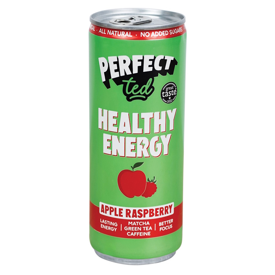 PERFECTTED Healthy energy drink jablko a malina 250 ml
