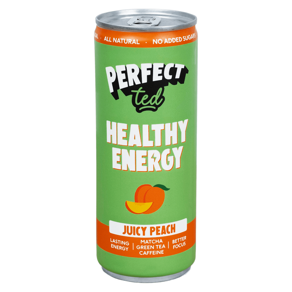 PERFECTTED Healthy matcha energy drink broskev 250 ml