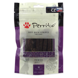 PERRITO Duck soft stripes pochoutka pro psy 100 g