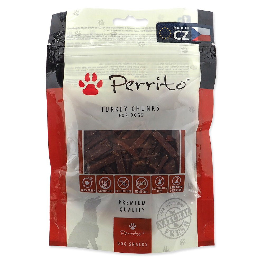 PERRITO Turkey chunks pochoutka pro psy 100 g