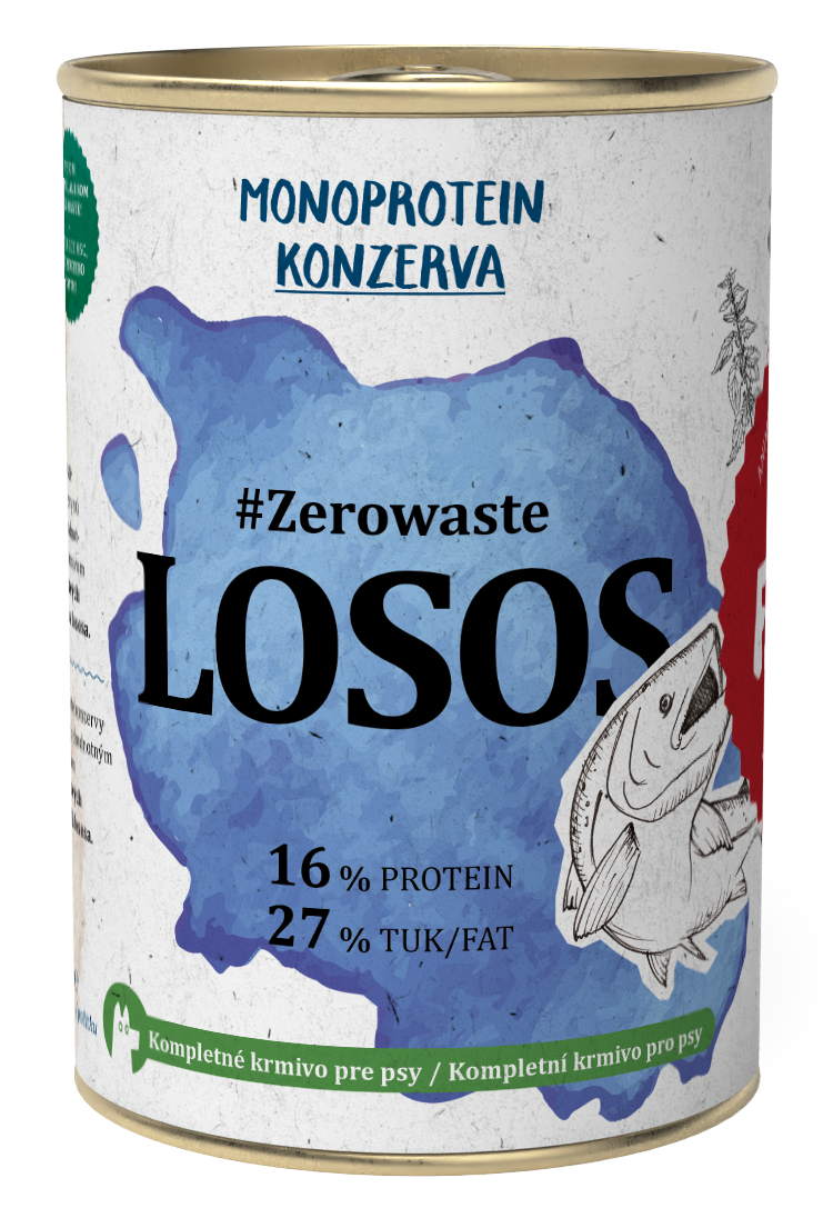 PET FARM FAMILY ZeroWaste Losos - konzerva pro psy 400 g