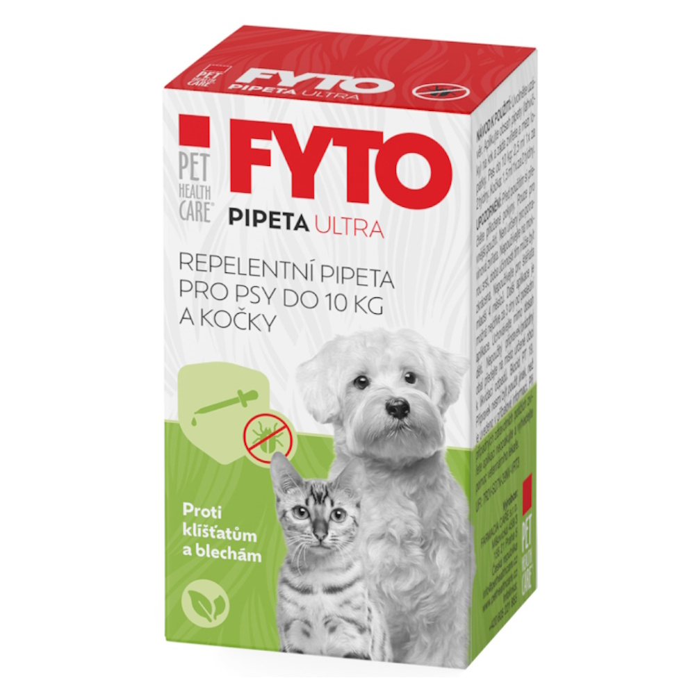 PET HEALTH CARE FYTO pipeta Ultra pro psy do 10 kg a kočky 1x15 ml