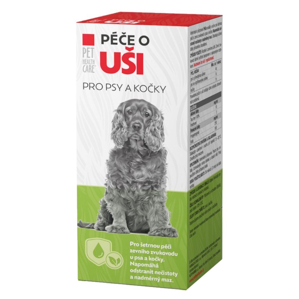 PET HEALTH CARE Péče o uši pro psy a kočky 50 ml