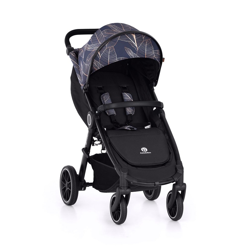 Petite&Mars Kočárek Street+ RWS Black Limited 100 Palmtree