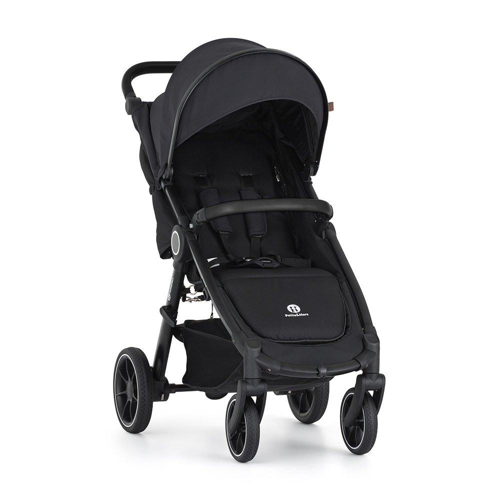 Petite&Mars Kočárek Street+ RWS Black Perfect Black