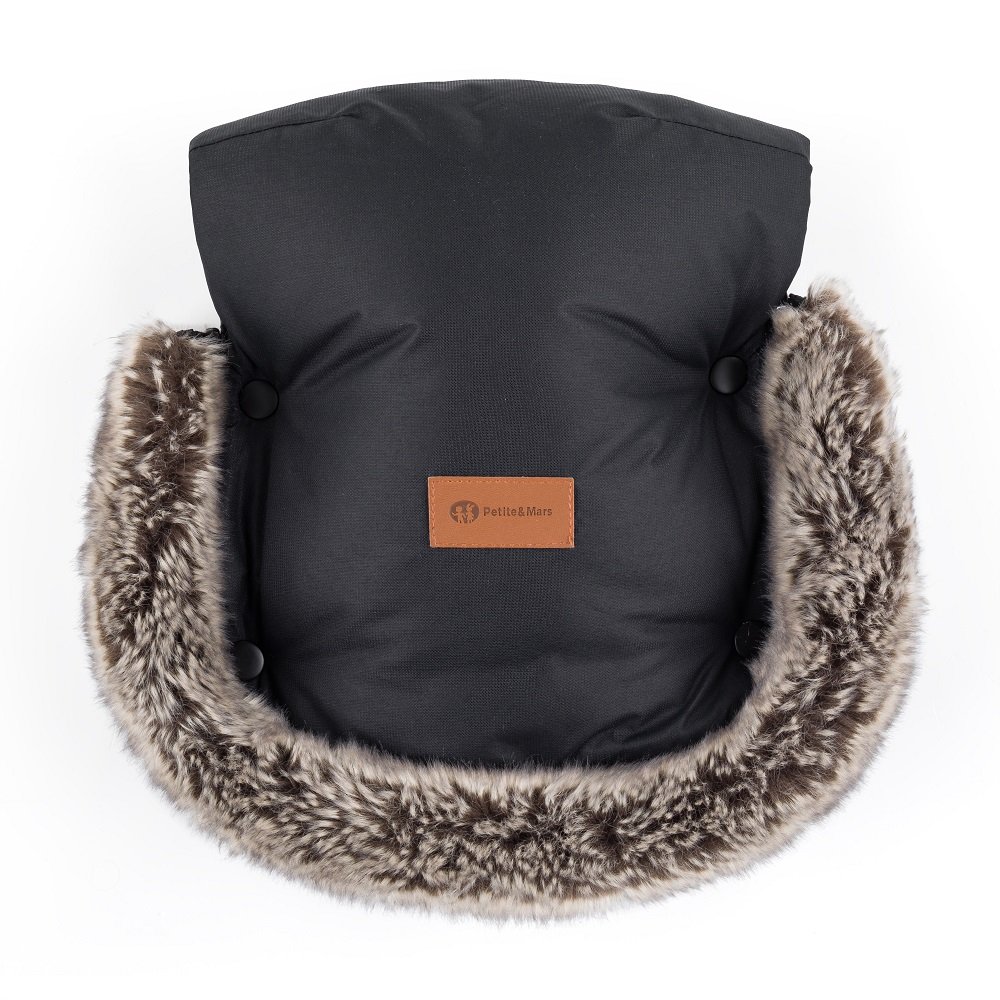 Petite&Mars Rukávník / rukavice Furry Forever Black