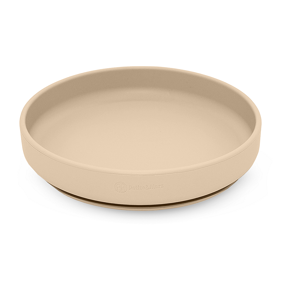 PETITE&MARS Talíř silikonový s přísavkou take&match desert sand 6m+
