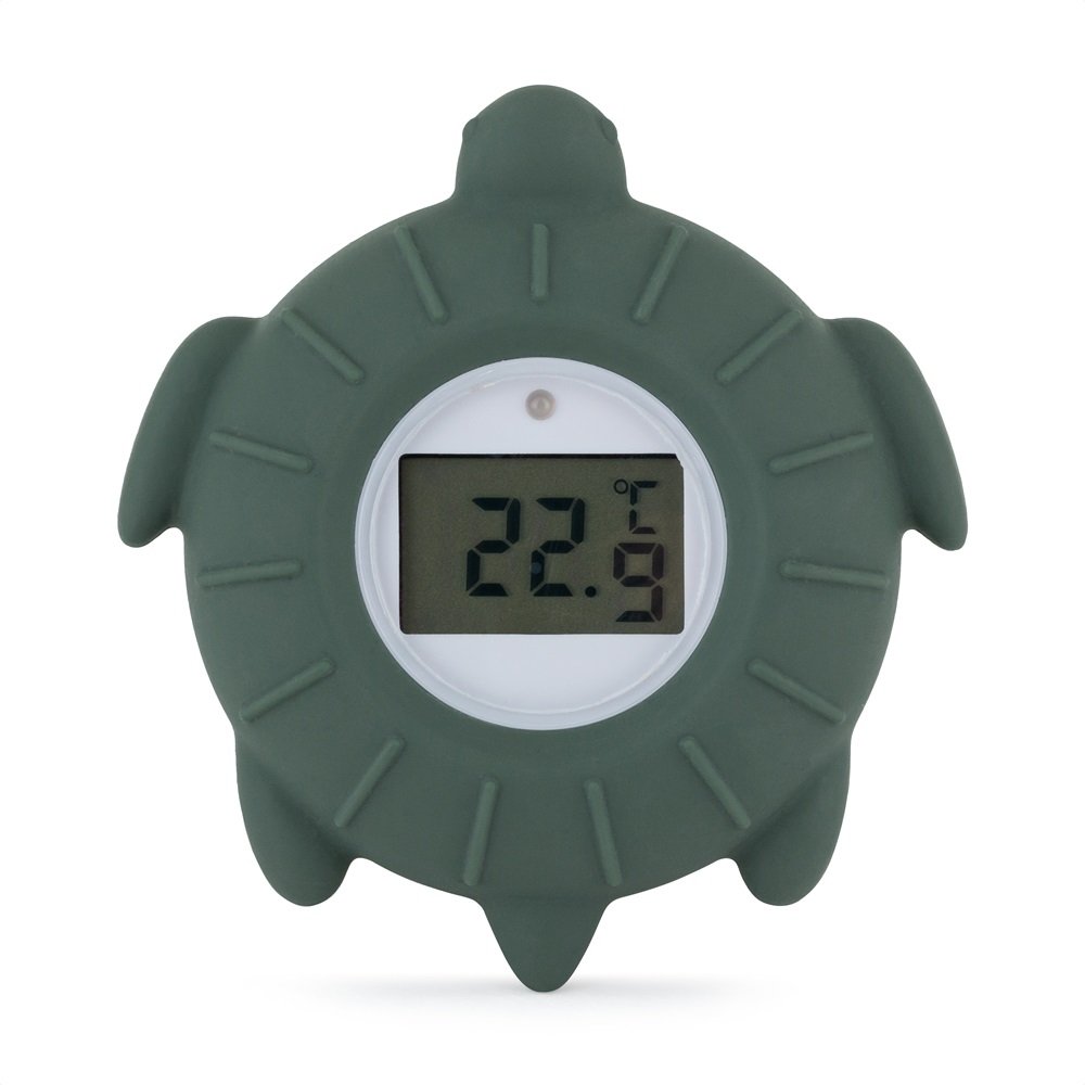 Petite&Mars Teploměr silikonový digitální Turtle Terry Misty Green 0m+