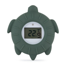 Petite&Mars Teploměr silikonový digitální Turtle Terry Misty Green 0m+