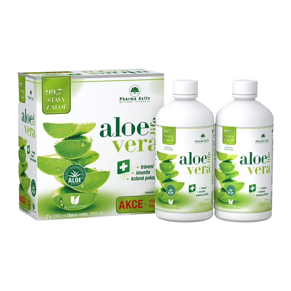 PHARMA ACTIV Aloe Live 1000 ml 1+1 ZDARMA