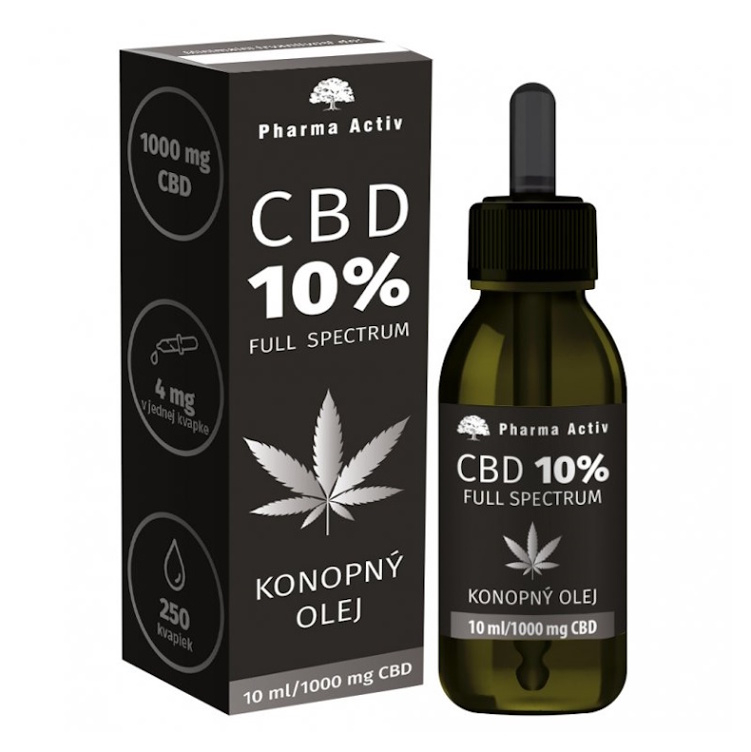 PHARMA ACTIV CBD 10% full spectrum konopný olej 10 ml