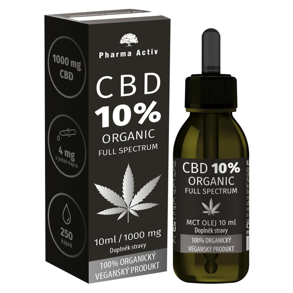 PHARMA ACTIV CBD 10% organic 1000 mg Full Spectrum 10 ml