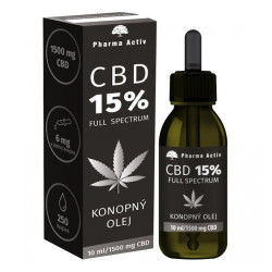 PHARMA ACTIV CBD 15% full spectrum konopný olej 10 ml