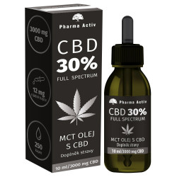 PHARMA ACTIV CBD 30% MCT olej s CBD 3000mg, 10 ml