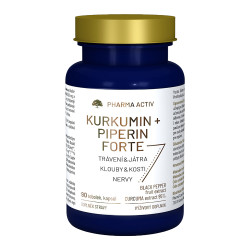 PHARMA ACTIV Kurkumin + Piperin forte 90 tobolek