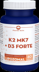PHARMA ACTIV LIPOZOMAL K2 MK7 + D3 FORTE tob.60 60 tobolek