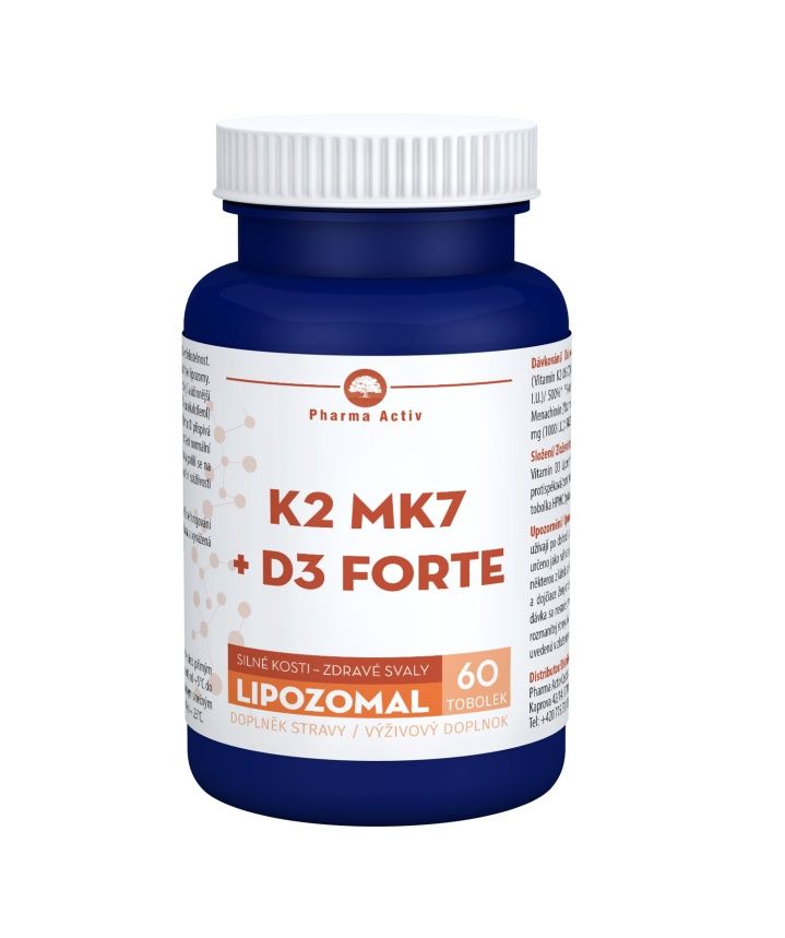 Pharma Activ Lipozomal K2 MK7 + D3 Forte 60 tobolek