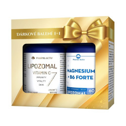 Pharma Activ Magnesium + B6 Forte Lipozomal + Vitamín C 1000 mg Lipozomal 60 tobolek + 60 tobolek