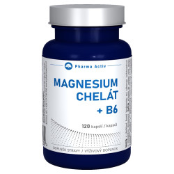 PHARMA ACTIV Magnesium Chelát + B6 120 kapslí
