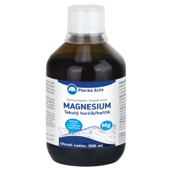 PHARMA ACTIV Tekutý hořčík + vitamín C s malinovou příchutí 300 ml