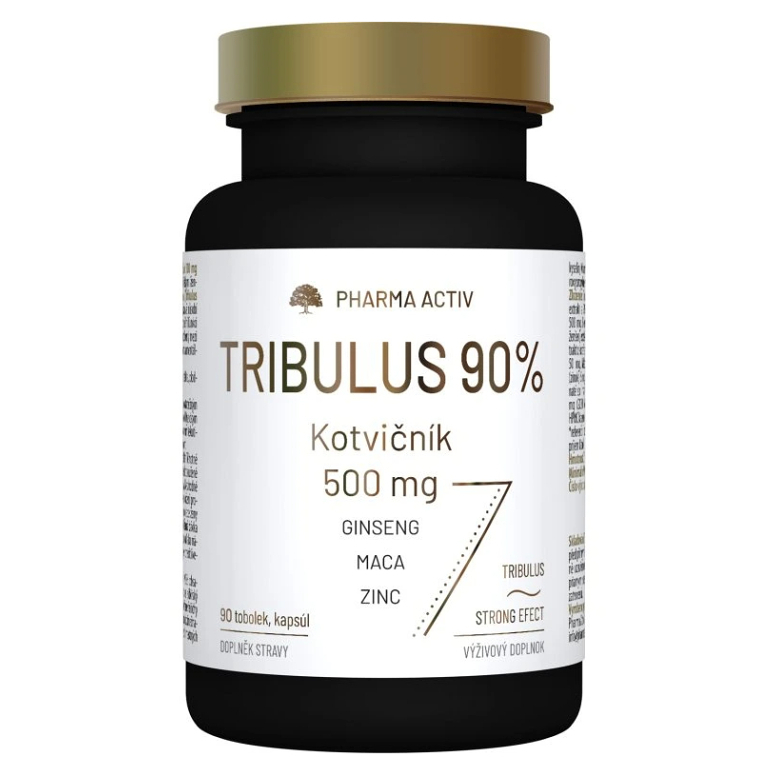 PHARMA ACTIV Tribulus 90% kotvičník 500 mg 90 tobolek