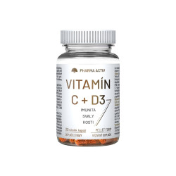 Pharma Activ Vitamín C + D3 30 tobolek