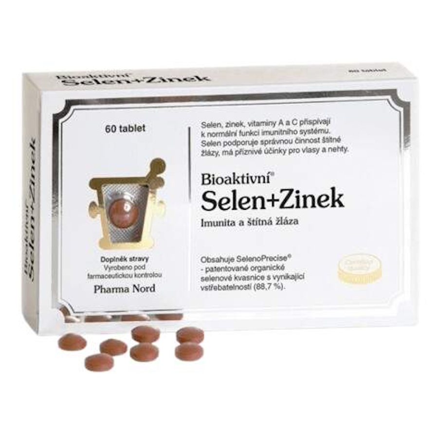 PHARMA NORD Bioaktivní selen + zinek 60 tablet