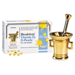 PHARMA NORD Bioaktivní Vitamin D3 D-Pearls 25 mcg 80 kapslí