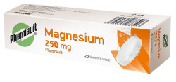 PHARMAVIT Magnesium 250mg 20 šumivých tablet