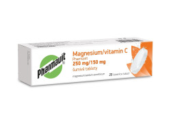 Pharmavit Magnesium/vitamin C 250 mg/150 mg 20 šumivých tablet