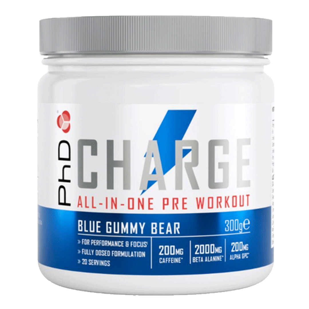 PhD Nutrition Charge Pre-Workout 300g - gumoví medvídci