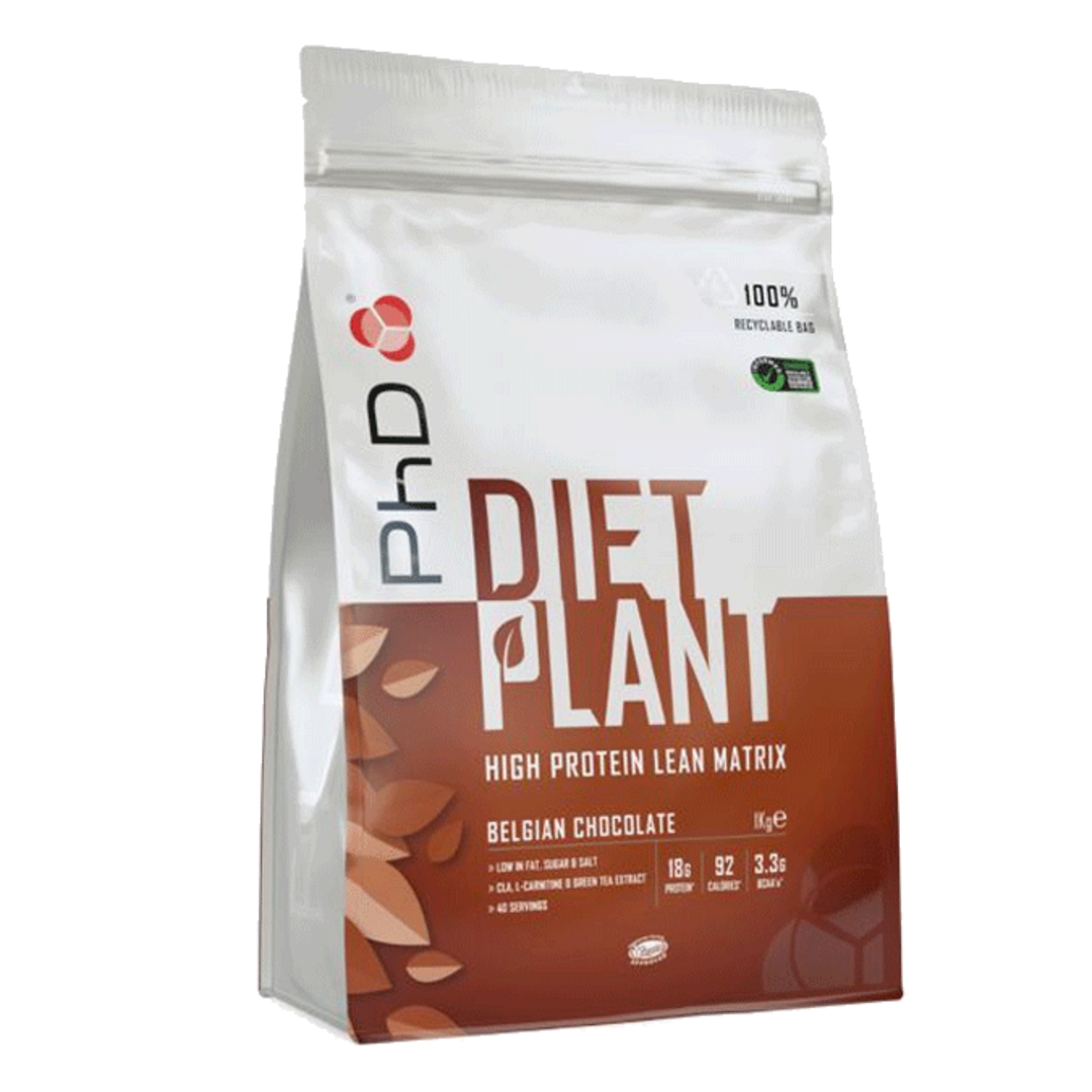 PhD Nutrition Diet Plant Protein 1000g - belgická čokoláda