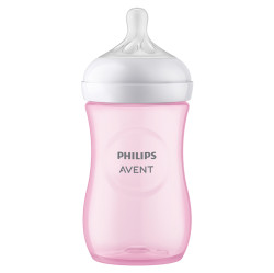 PHILIPS AVENT Láhev Natural Response 260 ml, 1m+, růžová