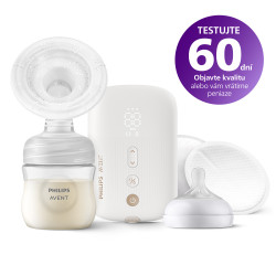 PHILIPS AVENT Odsávačka mateřského mléka Natural elektronická Premium dobíjecí SCF396