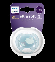 PHILIPS AVENT Philips AVENT Šidítko Ultrasoft Premium 6-18m modrá