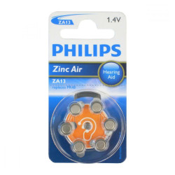 PHILIPS Baterie do naslouchadel 6 kusů