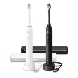 Philips Sonicare 3100 HX4072/73 sonické zubní kartáčky 2 ks černý a bílý