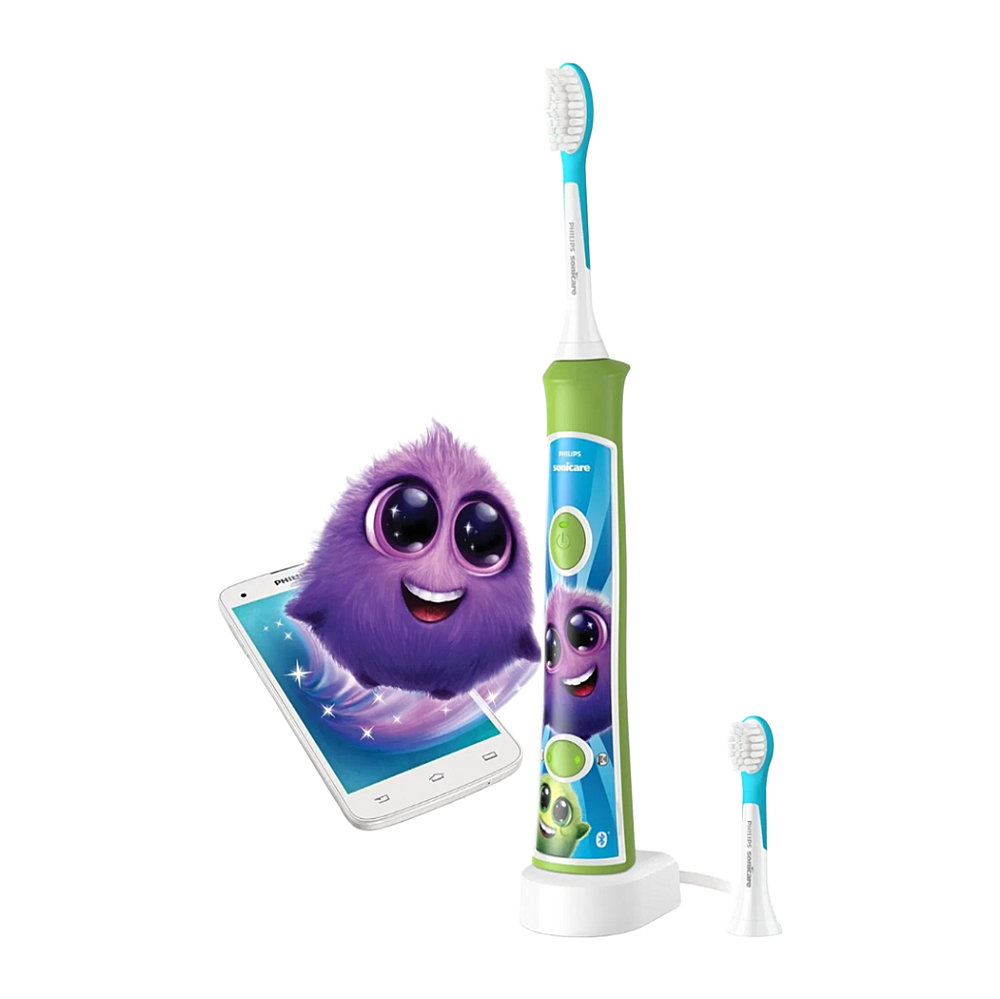 PHILIPS SONICARE HX6352/11 zelený sonický zubní kartáček pro děti