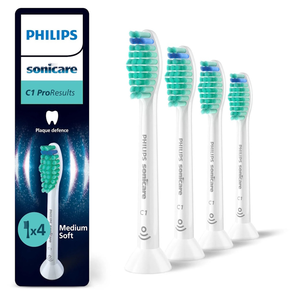 PHILIPS SONICARE ProResults standard náhradní hlavice bílé 4 kusy HX6014/87