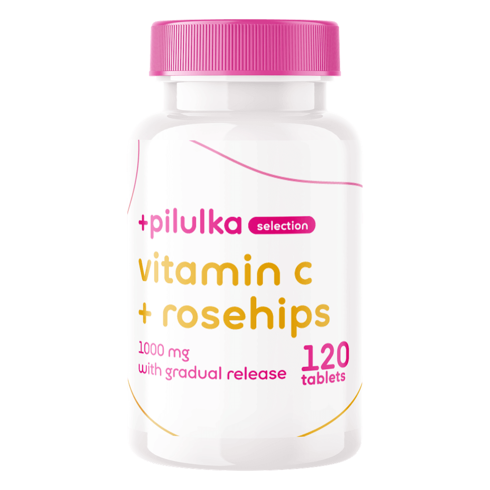 PILULKA SELECTION Vitamin C 1000 mg se šípky s postupným uvolňováním 120 tablet