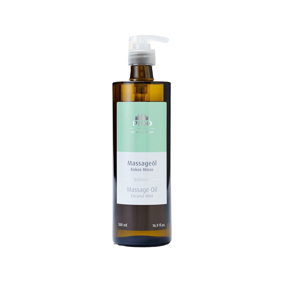 Pino Aromatický masážní olej Kokos Máta 500 ml s dávkovačem