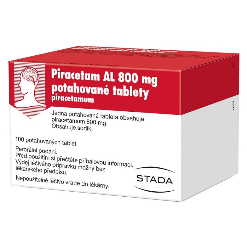 PIRACETAM AL 800 mg Potahované tablety 100 kusů